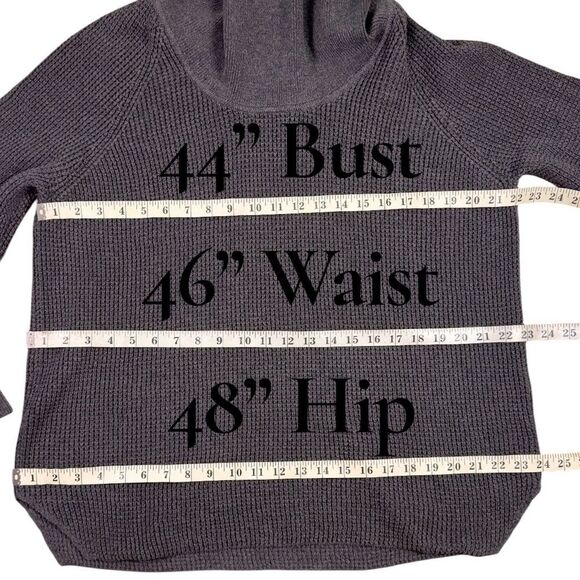 Michael Kors Charcoal Cowl Neck Sweater Sz XL - Picture 6 of 10